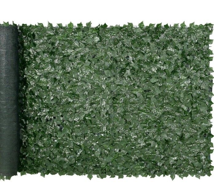 Artificial Ivy Privacy Fence Screen 1.5 x 3 m  Green Leaf Garden Screening