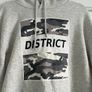 Grey Hooded Jumper District size larger Image 2