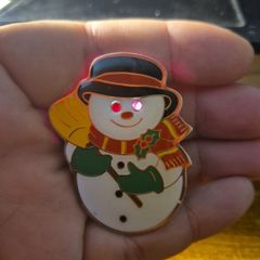 Vintage Christmas Brooch with Battery