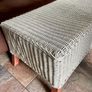 Sturdy Versatile Rattan and Bamboo Low Bench Image 8