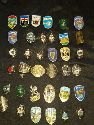 36 Walking Stick Emblems Stocknagel or Medallions