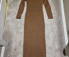 Skims dupe dress brown