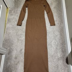 Skims dupe dress brown
