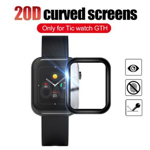 20D Screen Protector for Ticwatch GTH Smart Watch Full Cover Curved Anti-scratch Soft Protective Film Not Glass