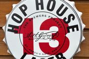 hop house metal wall bottle cap