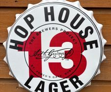 hop house metal wall bottle cap