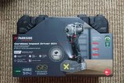 Parkside Performance X20V Cordless Brushless Impact Driver 226NM 1/4 Hex. 12AH 8AH 4AH X20V Smart Bluetooth Batteries 12A X20V Smart Bluetooth Super FAST Charger. 2x 4.5A X20V Dual Fast Charger. 4.5A X20V Fast Charger PDSSAP 20-Li D3