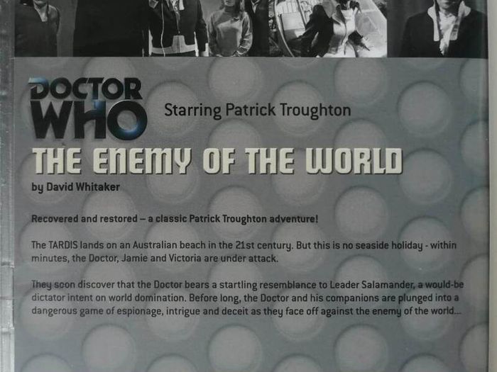 Doctor Who (Patrick Troughton) [1967] The Enemy Of The World [DVD TV Boxset]