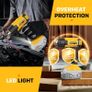 Cordless Heat Gun for Dewalt 20V Battery, Dual Temperature Settings 300 C and 550 C Fast Heating Hot Air Gun with 3 Nozzles for Shrink Tubing, Vinyl Wrap, Crafting, Electronics (No Battery) Image 6