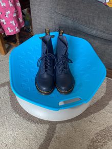 Dr Martens 1460 Pascal Navy Blue soft leather Petite size 4