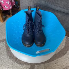 Dr Martens 1460 Pascal Navy Blue soft leather Petite size 4