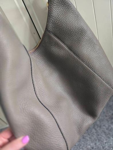 DKNY genuine leather hobo bag