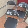 3 Folding padded chairs Image 5