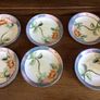 vintage 1950s Japanese hand painted lusterware 6 cups and saucers Image 4