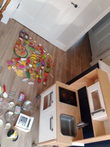 kids toy kitchen with all accessories