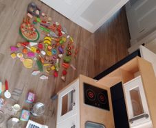 kids toy kitchen with all accessories
