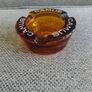 Vintage Camus Cognac Ashtray heavy amber glass 1960's made in France in very good condition FREE STANDARD POSTAGE INCLUDED Image 2