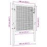 Mesh Garden Gate 100x125 cm Image 7