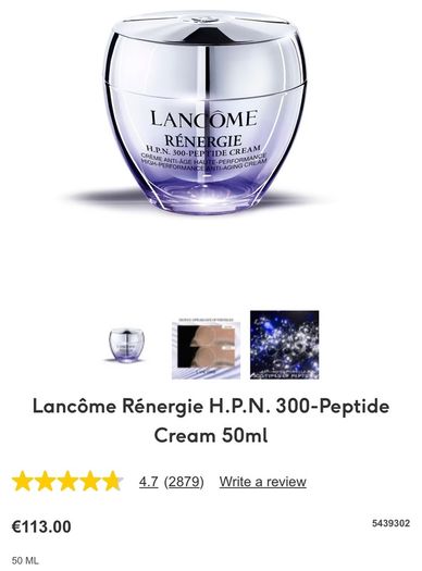 Lancome Renergie H.P.N. 300-Peptide Cream 50ml new no box