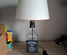Jack Daniels whiskey bottle lamp