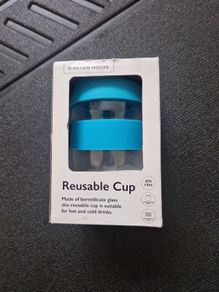 Reusable travel glass cup