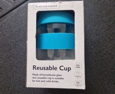 Reusable travel glass cup