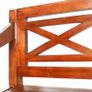 Batavia Bench 98 cm Solid Mahogany Wood Dark Brown Image 4
