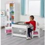 Brand new Liberty House White Table and Chairs with Pink Storage Bins Image 4