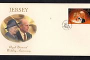 2007 Jersey Diamond Wedding of Queen Elizabeth II Commemorative Stamps First Day Cover (FDC)