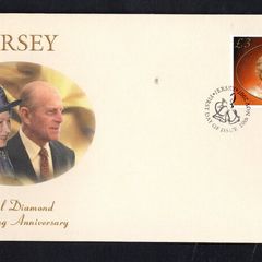 2007 Jersey Diamond Wedding of Queen Elizabeth II Commemorative Stamps First Day Cover (FDC)
