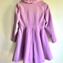 Monsoon Purple Faux Fur Collar Trim Coat 11/12y Image 2