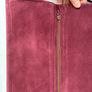 New Vintage Suede Effect Clutch Bag Image 2