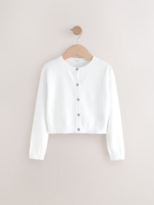 Next white button up cardigan size 11 to 12
