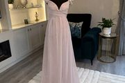 Ladies Blush Pink Bridesmaid Maternity Dress / Special Occasion Dress from Little Mistress. Size UK 8 / EU 36