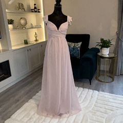 Ladies Blush Pink Bridesmaid Maternity Dress / Special Occasion Dress from Little Mistress. Size UK 8 / EU 36