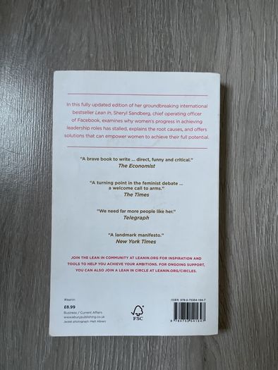 Lean In , Women , work by Sheryl Sandberg