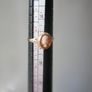 Vintage 9c Yellow Gold 375 Framed Cameo Ring 1,1g Image 8