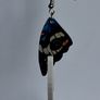 Blue Pansy Butterfly Wing Earrings Image 9