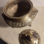 Vintage Tri Leg Incense Burner  Lidded Metal / Brass Chinese Marked   Old  Ceremonial/ Meditation  Clearing Energy/ Purification Ritual Image 8