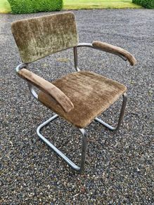 Vintage Bauhaus, modernist chrome chair