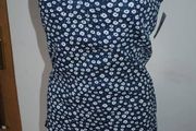 BNWT Next Sport Navy floral tube top size UK18/20 EU46/48 Postage included