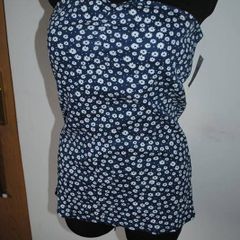 BNWT Next Sport Navy floral tube top size UK18/20 EU46/48 Postage included