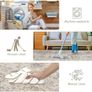 Rugs for Living Room, 200x300cm Large Area Rugs for Bedroom, Vintage Boho Machine Washable Rug, Non Slip Kitchen Rug Faux Wool Rugs Soft Short Pile Carpet for Dining Room, Office Image 5