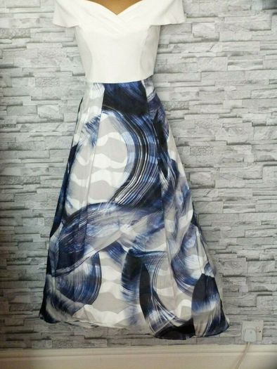 NWT Coast Lira Fit and Flare Jacquard Midi Dress