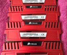 Corsair Vengeance Red DDR3 1866MHz RAM, 4 x 4GB (16GB total)