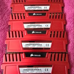Corsair Vengeance Red DDR3 1866MHz RAM, 4 x 4GB (16GB total)