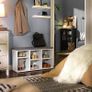 Shoe Rack with 6 Compartments and 3 Adjustable Shelves Shoe Cupboard Hallway Living Room Easy Assembly Space Saving White Image 3