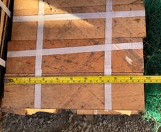 Oak parquet/herringbone flooring