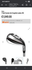 Ladies Golf T Rail Graphite Combo set RH