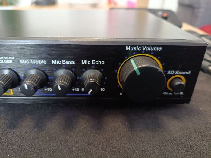 Acesonic KM-111 Karaoke Mixer USB to PC, 2 XLR Mic In, RCA In/Out Headphone Out